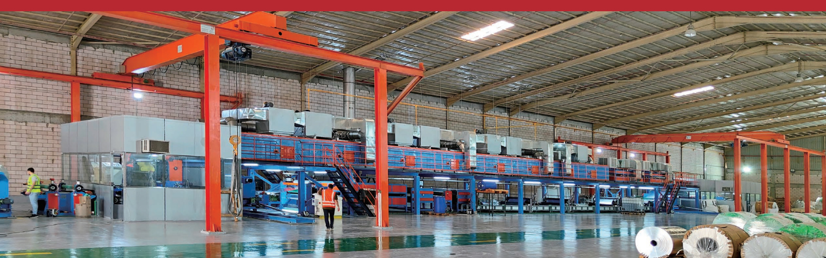 Aluminium Single Color Coating Single Baking Produksjonslinje
